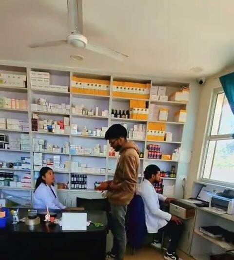 The pharmacy counter